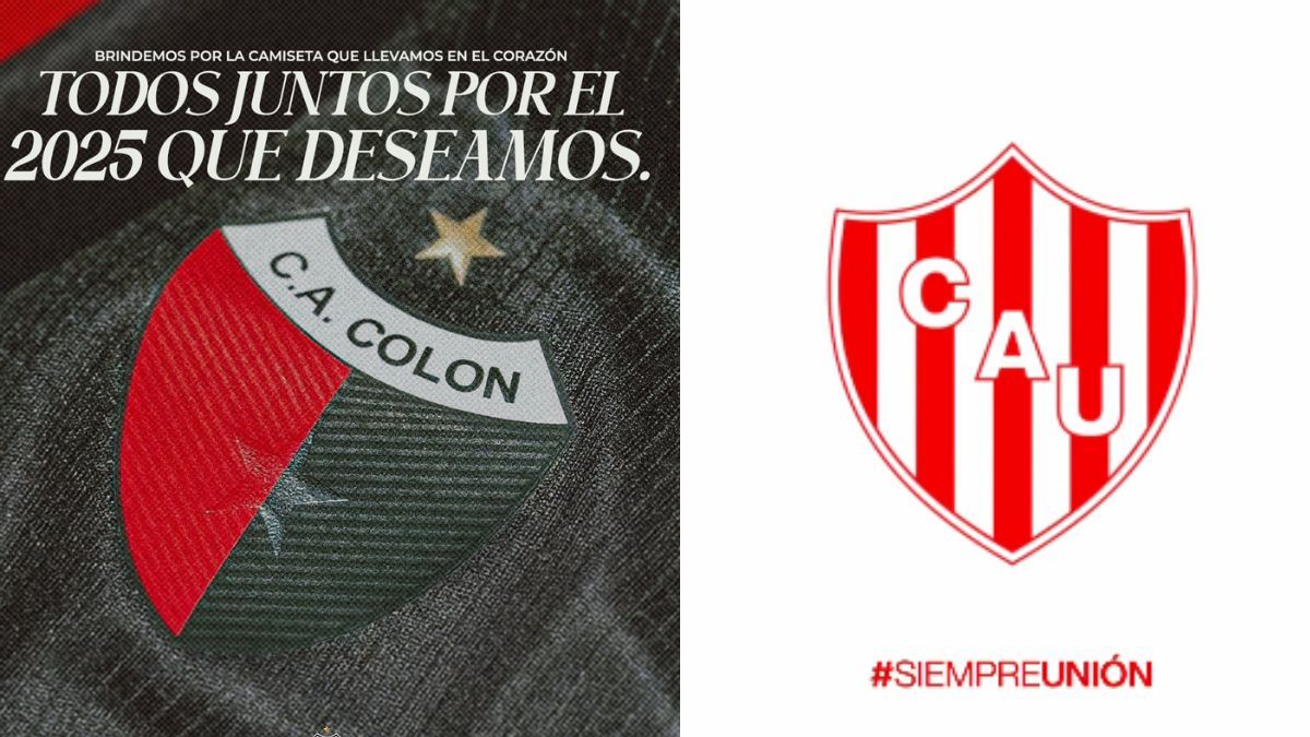 Los mensajes de Colón y Unión para sus hinchas de cara al 2025: Todos