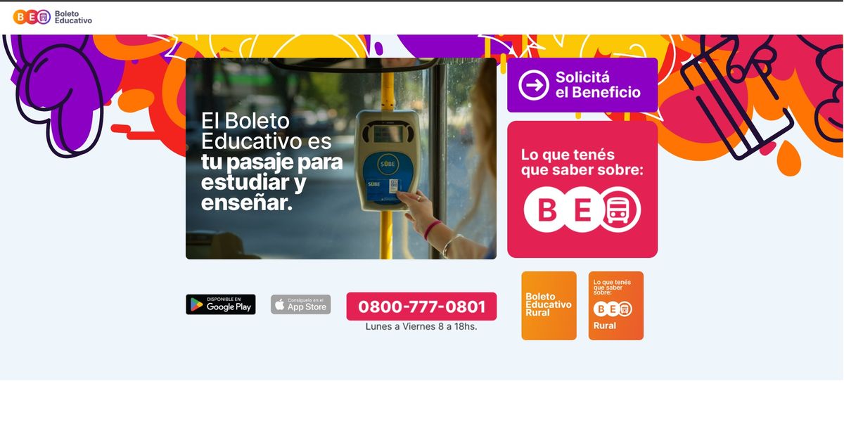 La inscripción al Boleto Educativo se realiza en la modalidad digital.