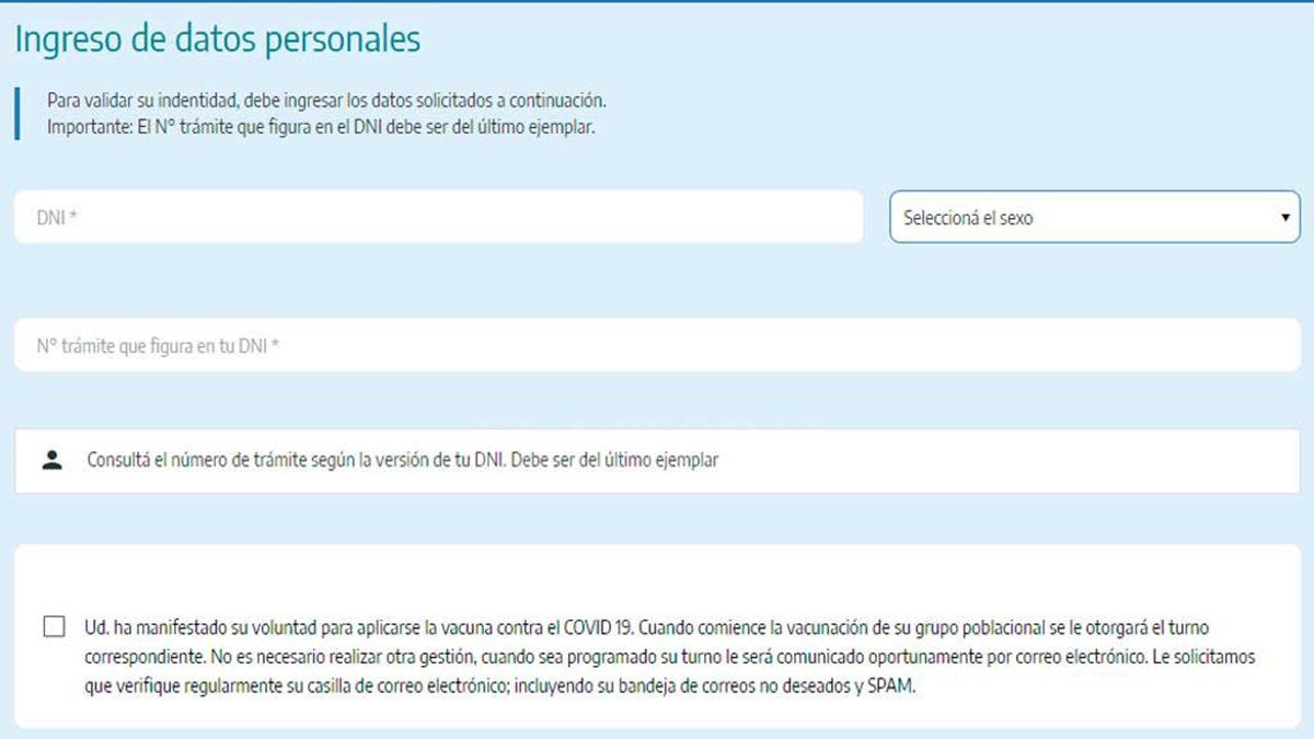 Ya funciona la web Santa Fe Vacuna.