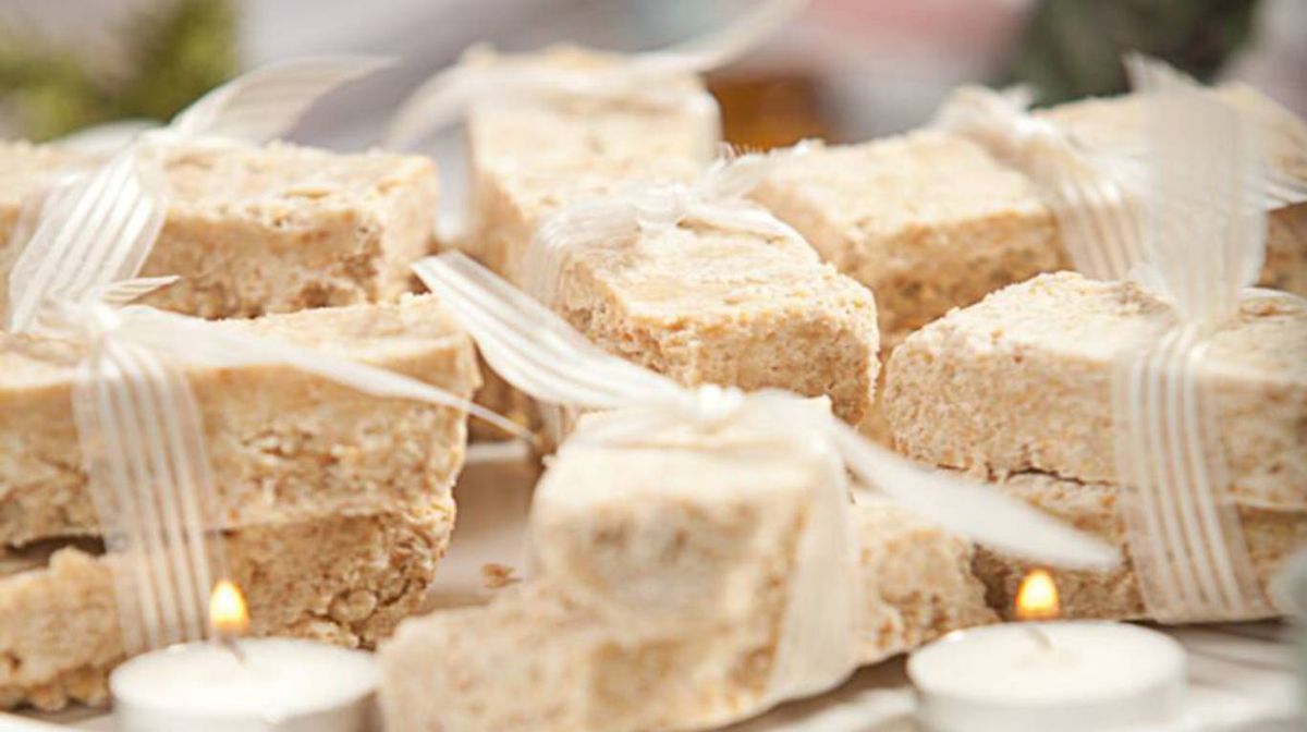 Turrón casero con castañas de cajú