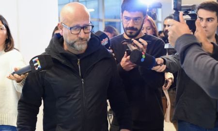 El exfiscal Patricio Serjal, al momento de ingresar a la sala de audiencias en Rosario. El exfiscal Patricio Serjal, al momento de ingresar a la sala de audiencias en Rosario.