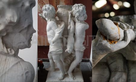 La escultura de Los Niños Cazadores estuvo durante más de 30 años emplazada en la peatonal San Martín y La Rioja. La retiraron en 2013 por los daños sufridos. La escultura de Los Niños Cazadores estuvo durante más de 30 años emplazada en la peatonal San Martín y La Rioja. La retiraron en 2013 por los daños sufridos.