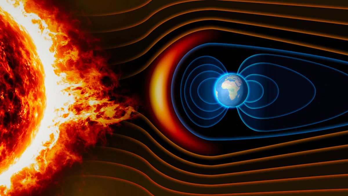 Así protege el campo magnético a la Tierra de la influencia del Sol.