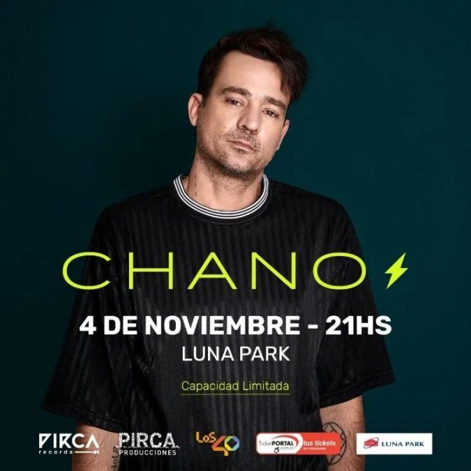 Cuándo es el recital de Chano y dónde comprar las entradas. 
