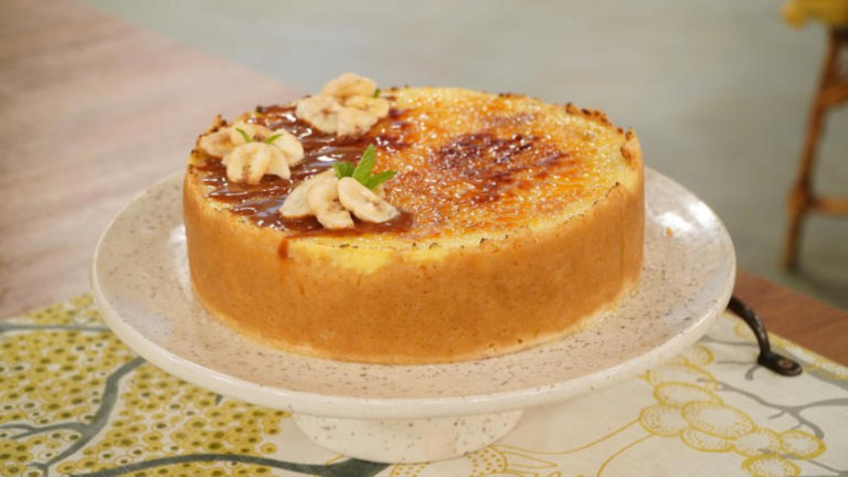 Riquísima torta brulée de bananas Riquísima torta brulée de bananas
