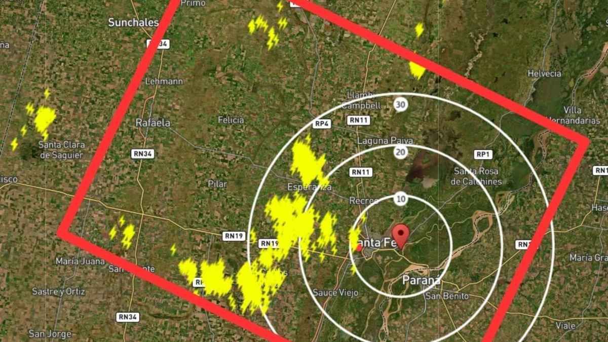 Varias localidades de Santa Fe se verán afectadas por posibles tormentas. Varias localidades de Santa Fe se verán afectadas por posibles tormentas.