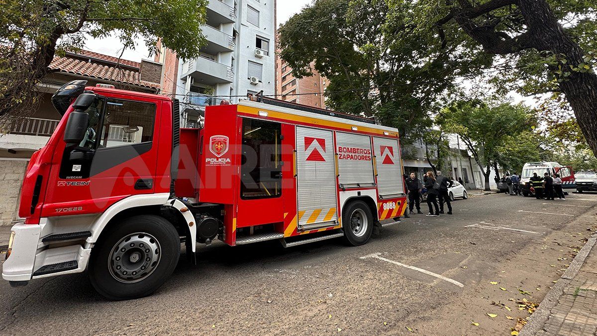 Una dotación de Bomberos Zapadores cortaron el tránsito de Junín