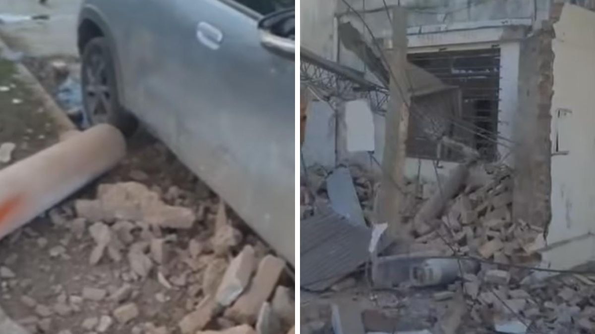 Impacto de la explosión dejó grandes daños en Tostado. Impacto de la explosión dejó grandes daños en Tostado.
