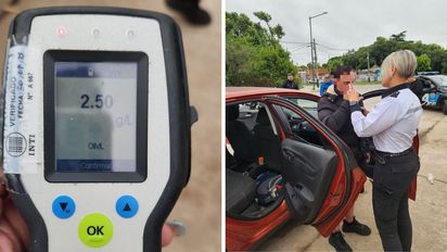 Manejaba sin licencia y con 2,50 g/l de alcohol en Rosario: lo frenaron tras un llamado al 911
