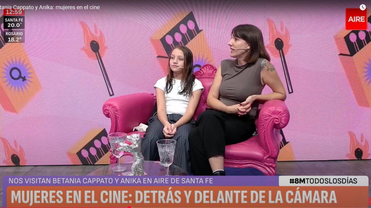 La cineasta santafesina Betania Cappato y la joven actriz Anika Wanika visitaron el programa ¿Cuál es el plan? en Aire.