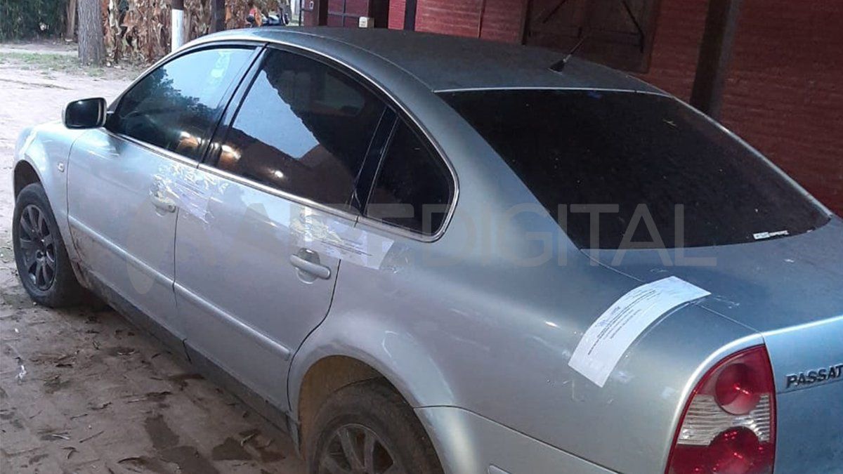 El auto secuestrado durante uno de los allanamientos.