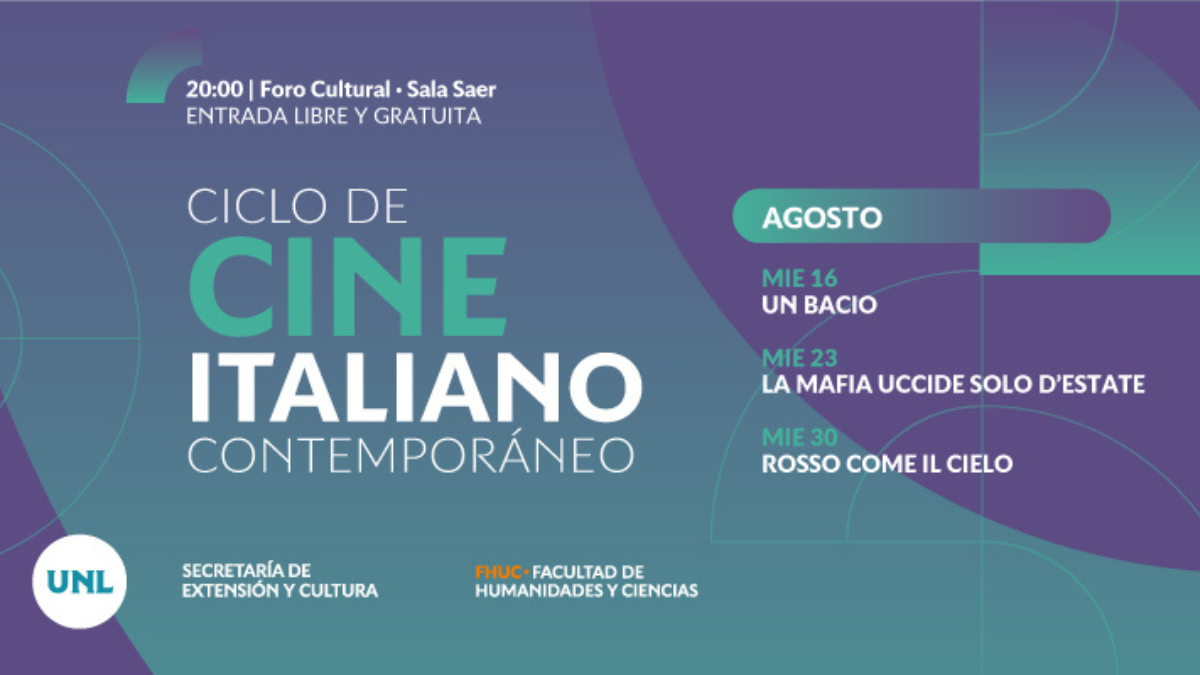 Entrada libre y gratuita al Ciclo de Cine Italiano Contemporáneo.