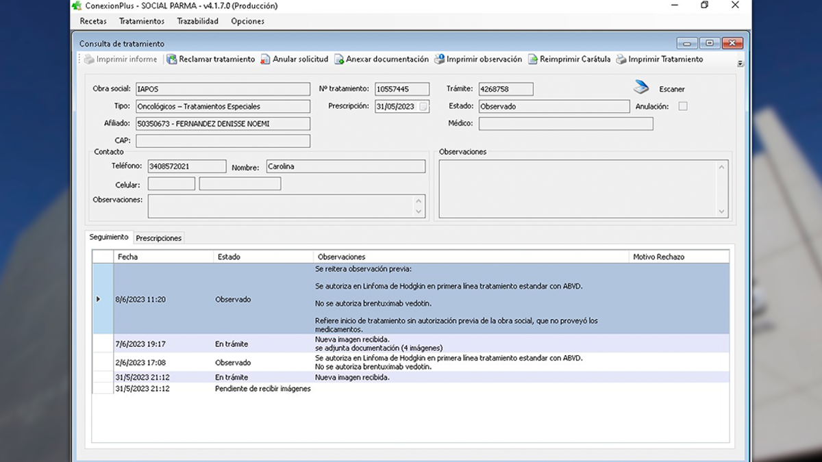 Ante cada pedido de los médicos del Hospital Gutiérrez, la misma respuesta negativa. Mientras tanto, la niña debió suspender su tratamiento de quimioterapia. Ante cada pedido de los médicos del Hospital Gutiérrez, la misma respuesta negativa. Mientras tanto, la niña debió suspender su tratamiento de quimioterapia.