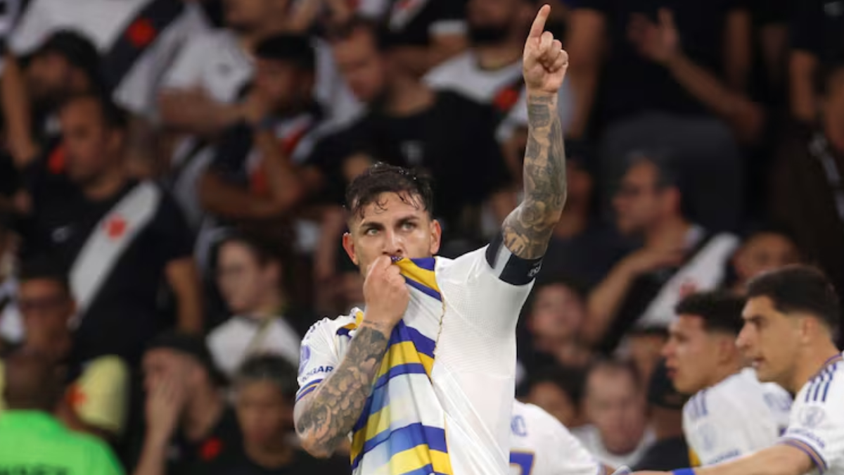 Leandro Paredes, el autor del gol de la victoria ante Vasco Da Gama. Leandro Paredes, el autor del gol de la victoria ante Vasco Da Gama.