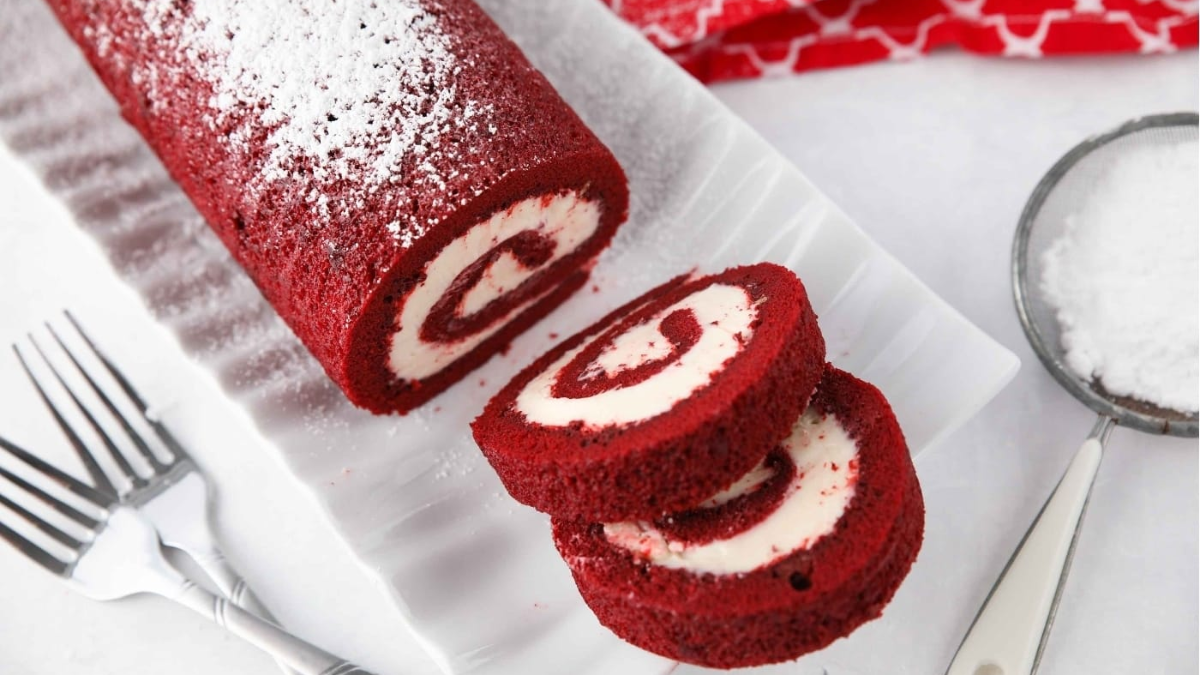 Pionono Red Velvet: la receta fácil para hacer un postre único