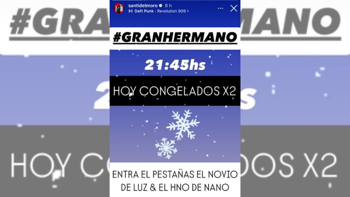 Santiago del Moro confirmó cómo continúa el Congelados en Gran Hermano. Santiago del Moro confirmó cómo continúa el Congelados en Gran Hermano.