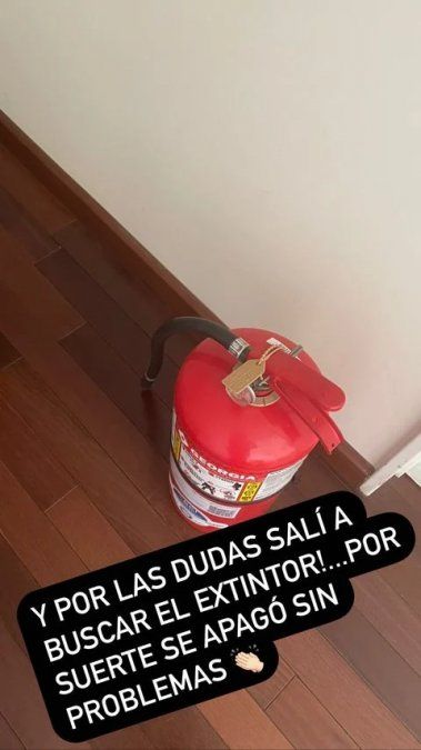 El susto de Alejandra Maglietti/Foto: Instagram 