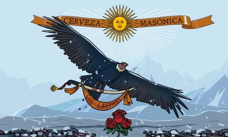 En los diseños de las latas se destacan algunos símbolos masónicos como las inscripciones en las piedras y las cadenas. En los diseños de las latas se destacan algunos símbolos masónicos como las inscripciones en las piedras y las cadenas.