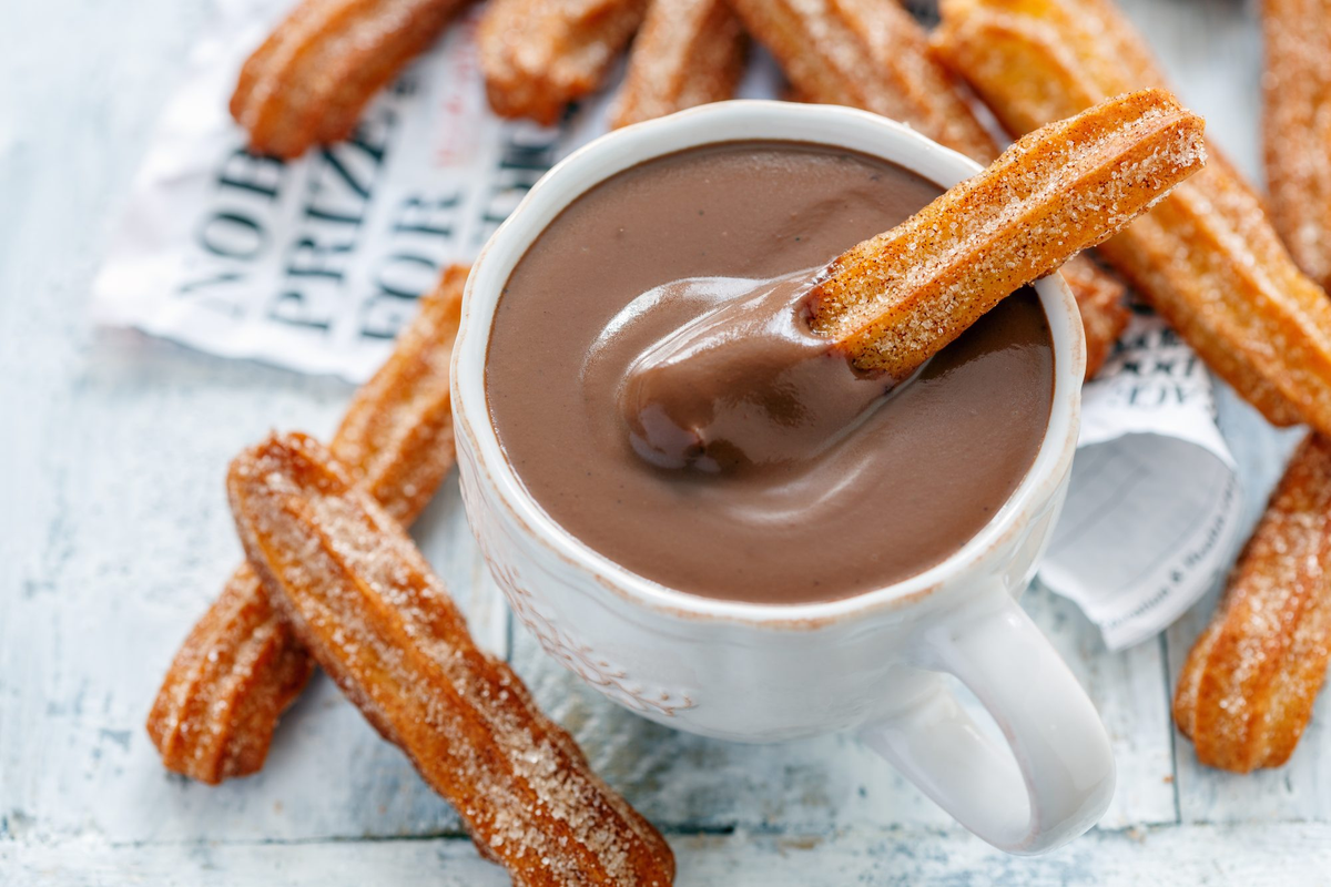 Churros con chocolate ¡para el mate!