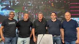 Temporelli, Williner, Godano, Passeggi y Martín, la cúpula dirigencial de Colón que este 30 de noviembre entregará el mandato.