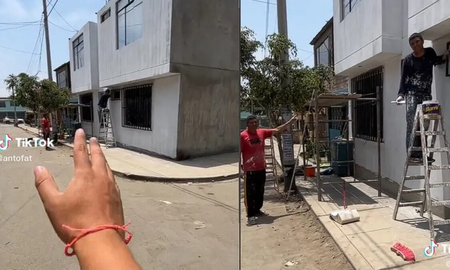 Un albañil se confundió de casa y pintó la del vecino: ¿Quién me paga por esto? Un albañil se confundió de casa y pintó la del vecino: ¿Quién me paga por esto?