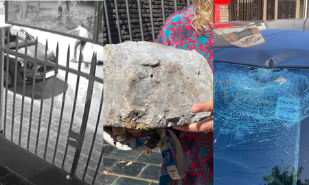 Vandalismo en barrio 7 Jefes: así arrojan adoquines contra autos y portones de las casas Vandalismo en barrio 7 Jefes: así arrojan adoquines contra autos y portones de las casas