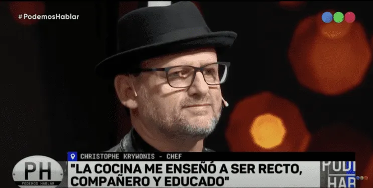 Christophe Krywonis expresó que la cocina fue el padre que nunca tuvo.