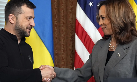 a semanas de las elecciones en estados unidos, kamala harris tuvo una reunion clave con el presidente de ucrania a semanas de las elecciones en estados unidos, kamala harris tuvo una reunion clave con el presidente de ucrania