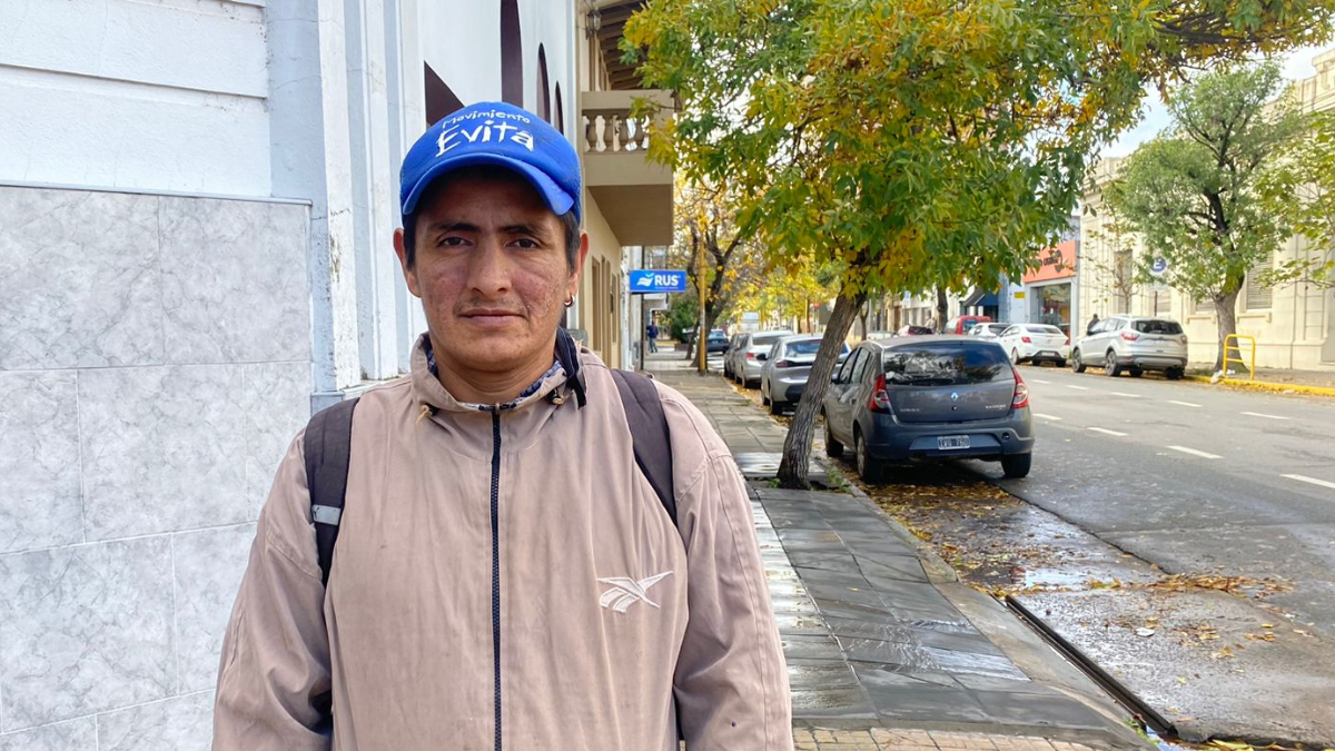 Fabián Rojas es cartonero y tiene siete hijos.