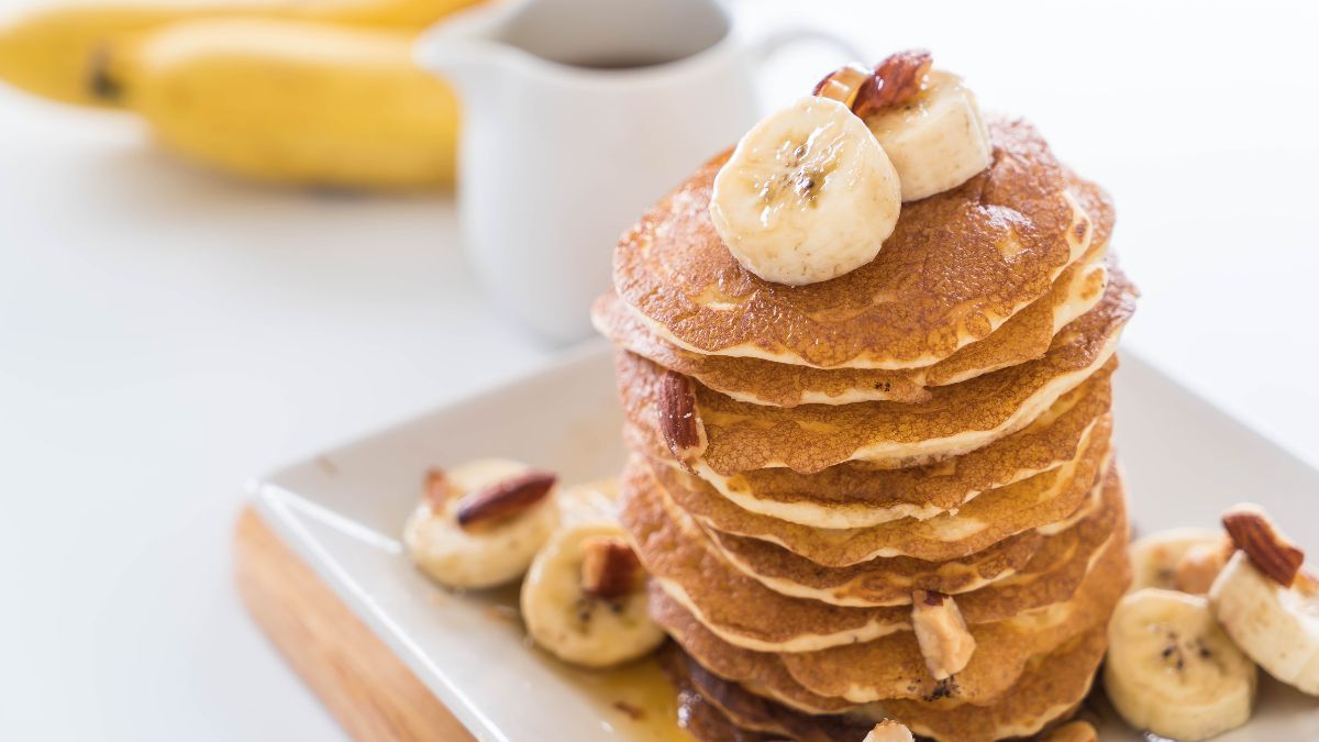 Pancakes sin harina ni azúcar: fáciles