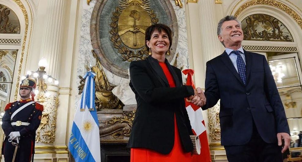Macri recibió a la presidenta de Suiza