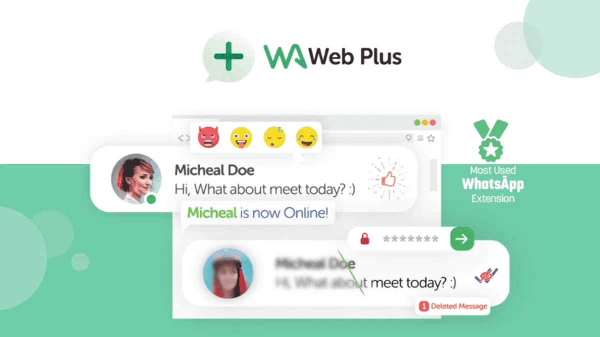 Permite blurear los chats para evitar ser leído.