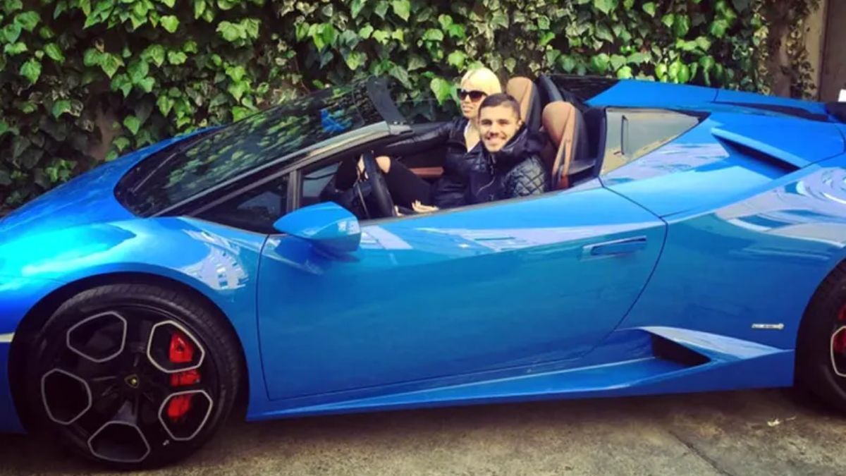 El Lamborghini Huracán Spyder que manejó Wanda fue un regalo de Icardi en 2016. El Lamborghini Huracán Spyder que manejó Wanda fue un regalo de Icardi en 2016.