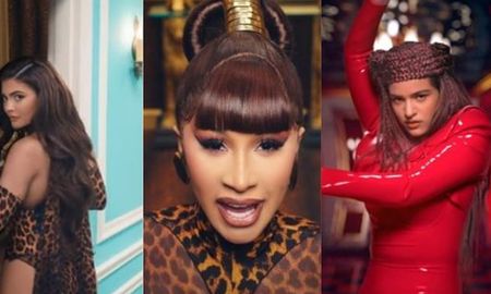 Rosalia y Kylie Jenner en el video de Cardi B Rosalia y Kylie Jenner en el video de Cardi B