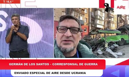 Germán de los Santos mostró en Ahora Vengo cómo se intensifican los ataques de Rusia al centro de Kiev. Germán de los Santos mostró en Ahora Vengo cómo se intensifican los ataques de Rusia al centro de Kiev.