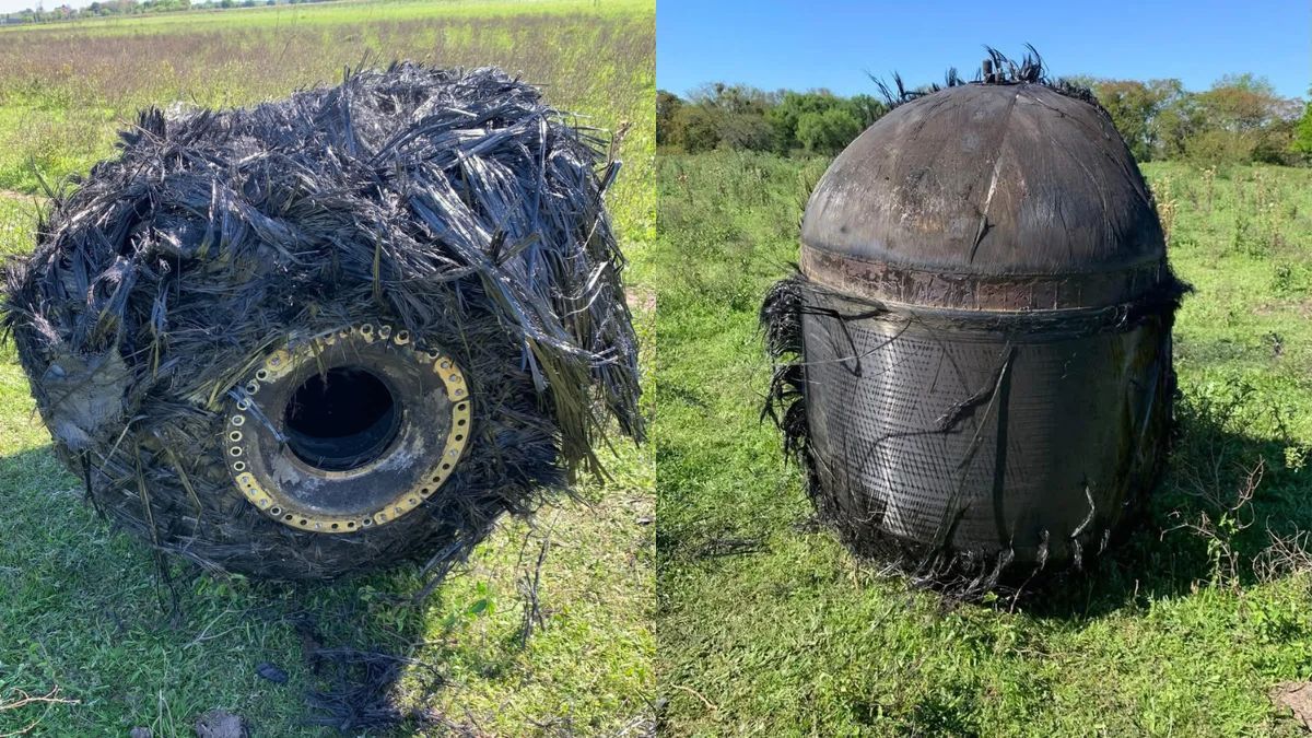 El objeto encontrado en Puerto Tirol se cree que podría ser chatarra espacial
