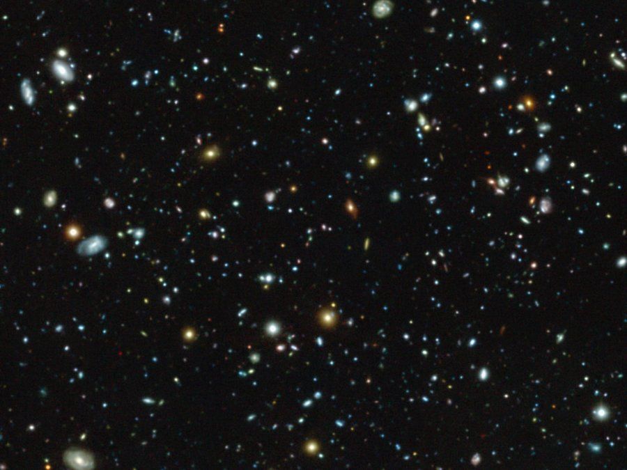 Imagen del campo ultra profundo tomada por el Hubble.