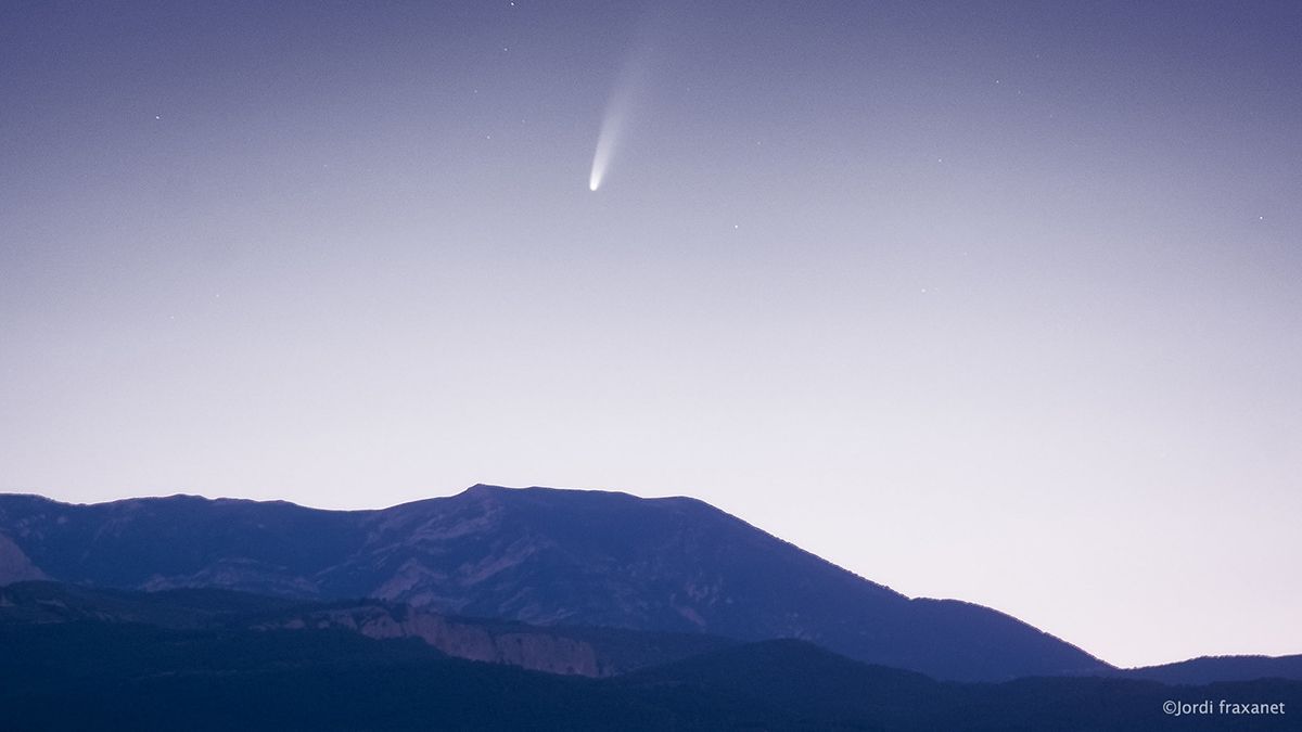 El cometa Neowise se pudo ver desde el hemisferio norte de la Tierra en el 2020 con mucho brillo.