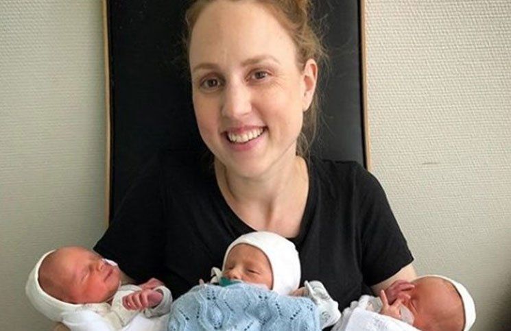 Una mujer tuvo trillizos y mostró cómo le quedó la panza luego del parto