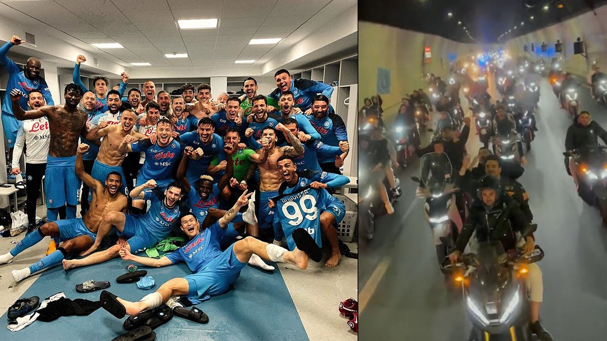 Miles de hinchas de Napoli recibieron al equipo luego del triufo ante Juventus y acarician el título de la Serie A.