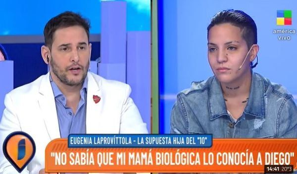 Eugenia Laprovíttola aseguró ser la descendiente de Diego Maradona.