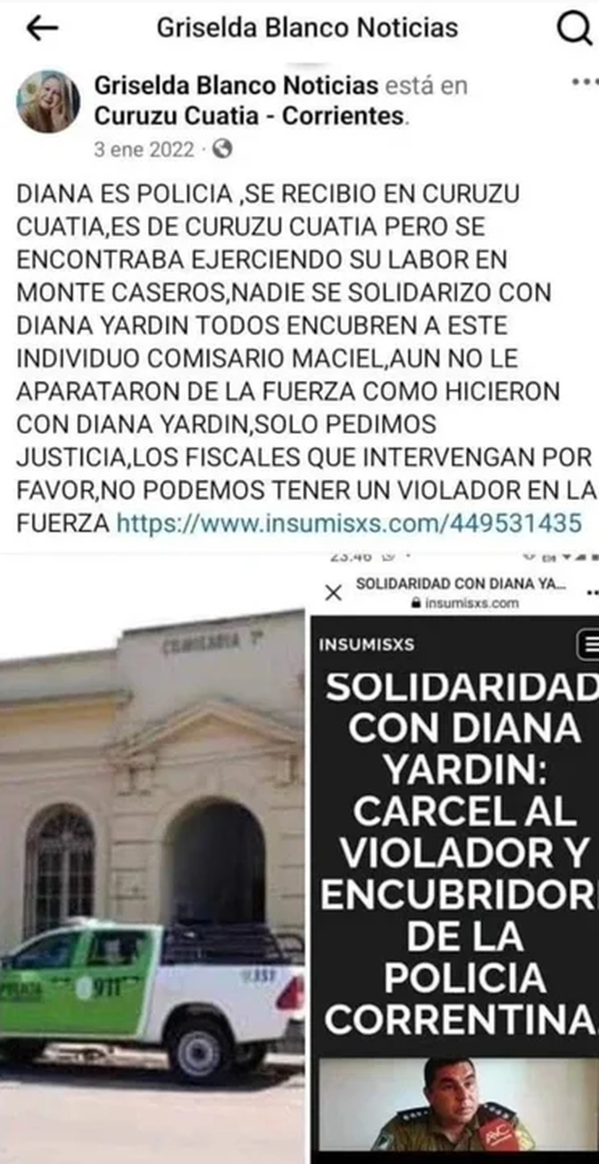 La periodista Griselda Blanco que fue asesinada en 2023 en Corrientes. La periodista Griselda Blanco que fue asesinada en 2023 en Corrientes.