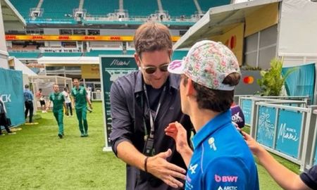 Del Potro junto a Franco Colapinto. Del Potro junto a Franco Colapinto.