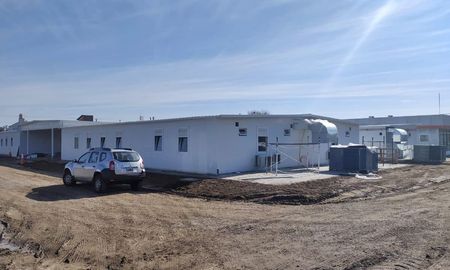 En la foto, el hospital modular de emergencia que el gobierno nacional montó en M;ar del Plata En la foto, el hospital modular de emergencia que el gobierno nacional montó en M;ar del Plata